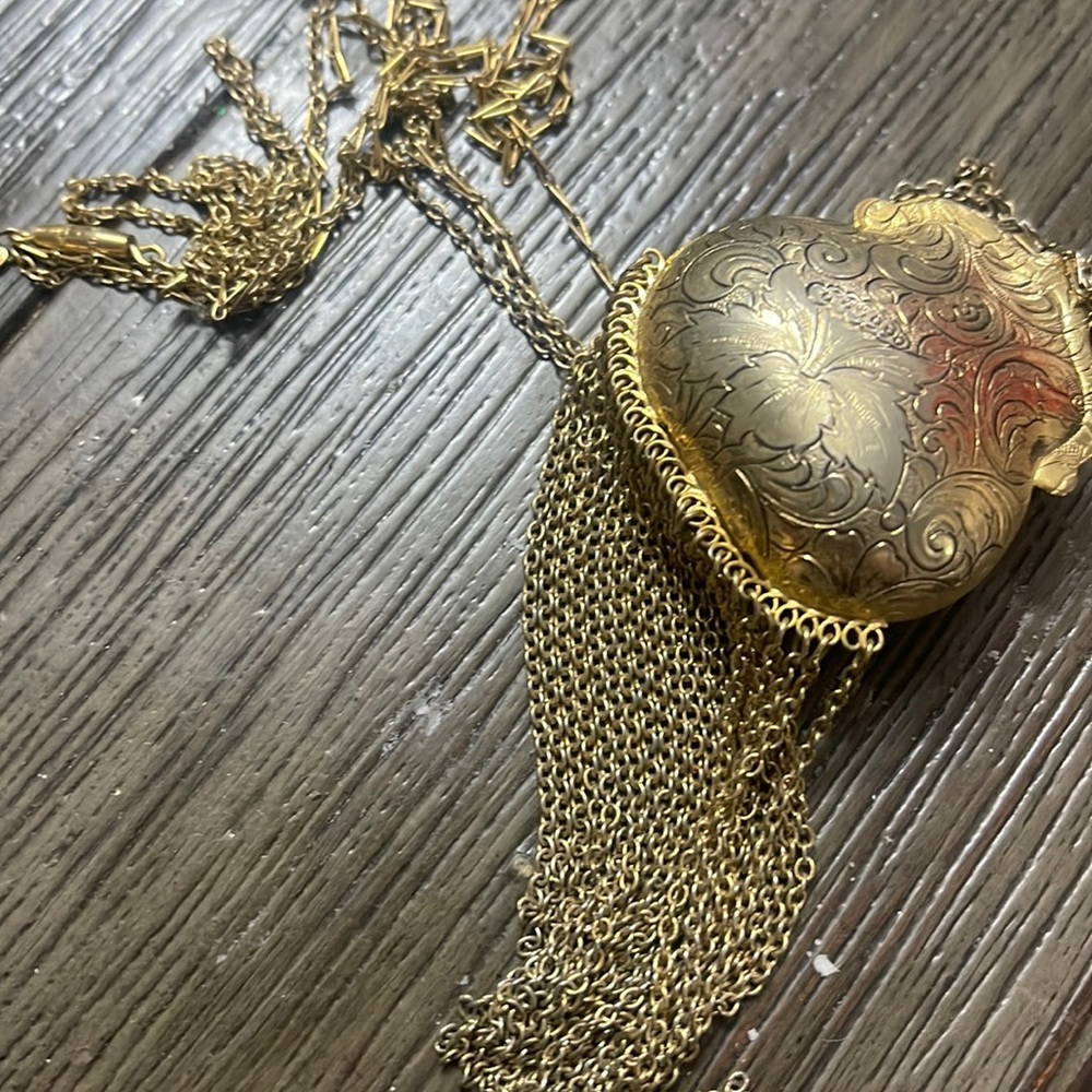 Vintage purse necklace